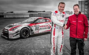 Nissan Executive VP Andy Palmer and Sir Chris Hoy