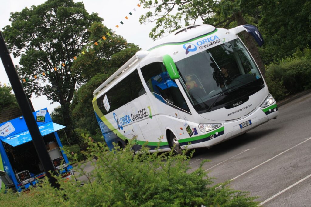Orica Greenedge team bus 1