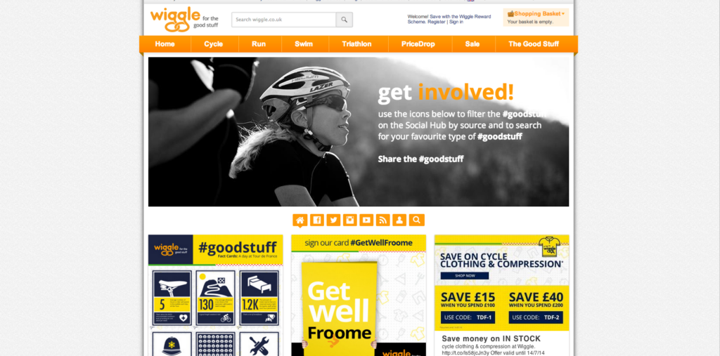 Wiggle’s new #GoodStuff interface