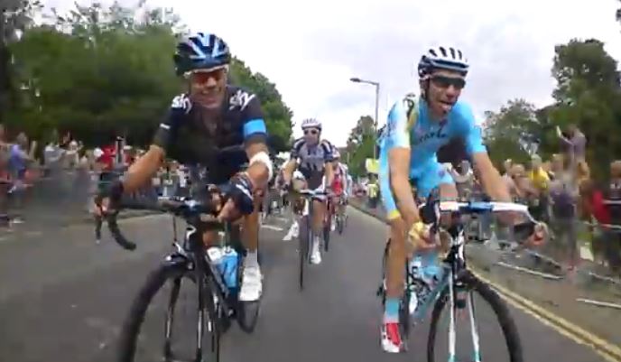 TdF 2014 S3 Team Sky bike cam YouTube still