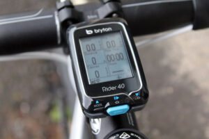 Bryton Rider 40E GPS Cycle Computer - on bike