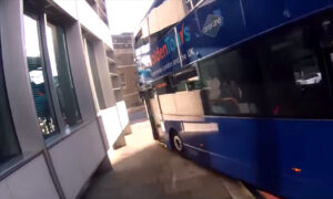 Bus on pavement YouTube clip