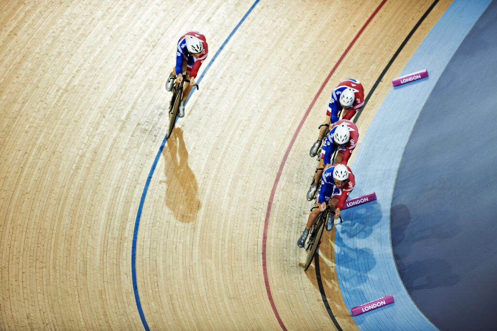 GB Men’s Team Pursuit at London Track World Cup 2012 (copyright britishcycling.org.uk)