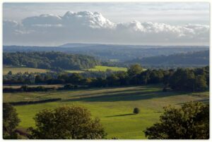 The Surrey Hills from Newlands Corner (CC BY-ND 2.0 licence by DavidGeen:Flickr)