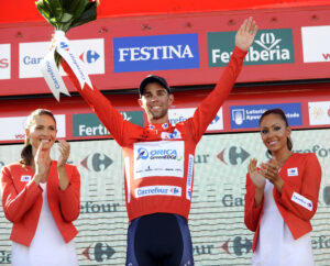 Vuelta 2014 – Michael Matthews in leader’s jersey (credit Unipublic. Graham Watson)
