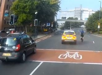BTP how not to pass a cyclist YouTube still