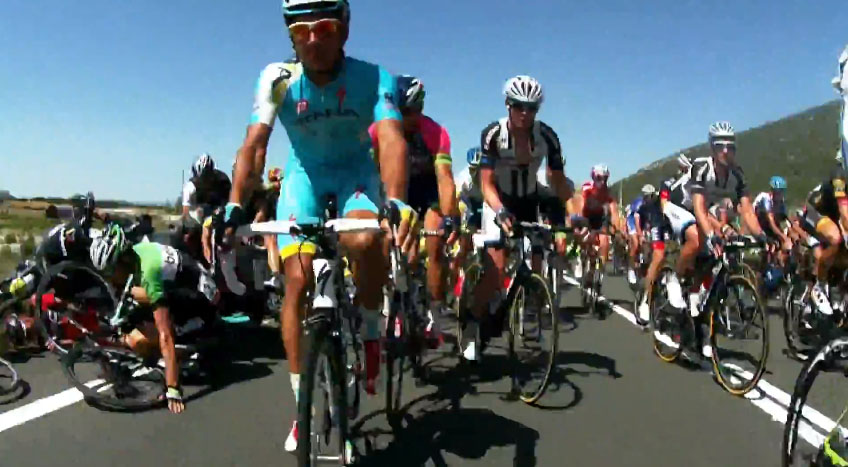 Nairo Quintana crash