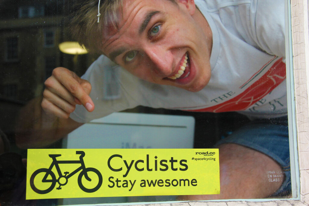 Stay Awesome window sticker