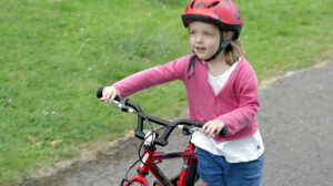 Teaching a child to ride