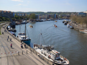 Bristol Harbour from M Shed (CC 2.0 BY SA licensed on Flicke by shrinkin’violet)