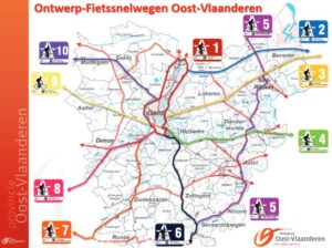 East Flanders planned Cycle Highways