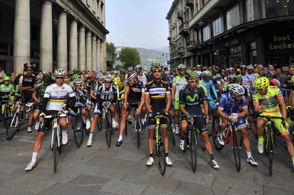 Il Lombardia 2014 start line – picture credit LaPresse
