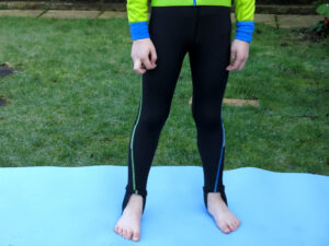 Pere Childrens Roubaix Cycle Tights - worn