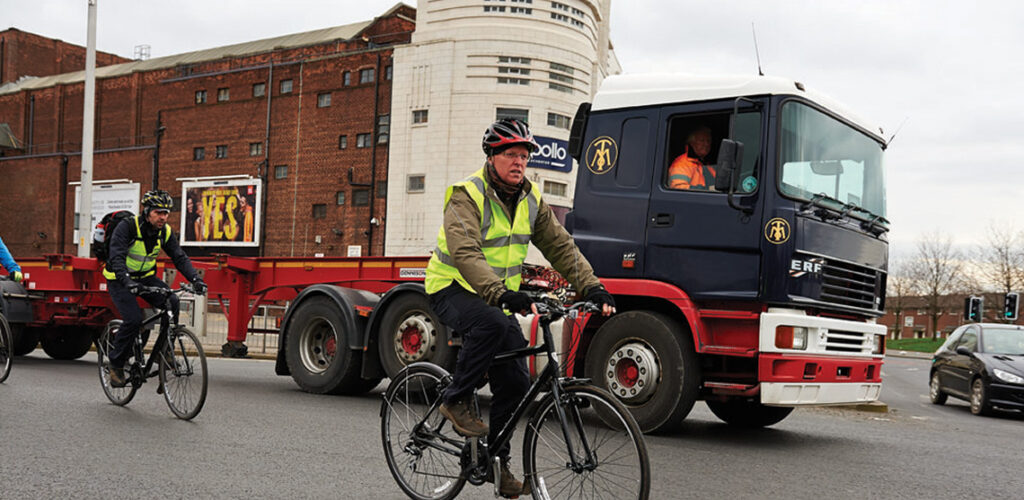 Trainees and instructors on Manchester road