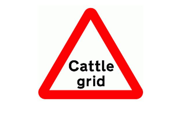 Cattle Grid sign