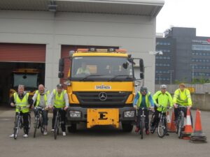 Edinburgh lorry driver cycle training (picture credit City of Edinburgh Council)