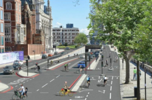 New Cycle Superhighways – The proposed cycle interchange at Blackfriars.png