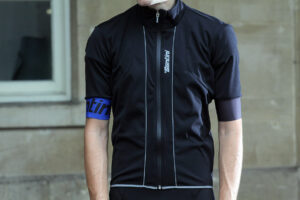 Santini Reef rain jacket with short sleeves