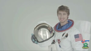 Astronaut Sagan – don’t ask us (image via Peter SagFan’s YouTube account)