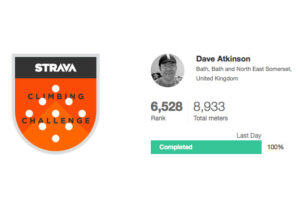 Strava Climbing Challenge Dave