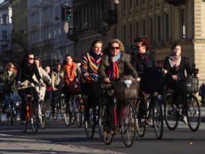 02 World&rsquo;s busiest cycling street &ndash; N&oslash;rrebrogade in Copenhagen (photo credit Copenhagenize Design Company)