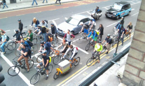 Cyclists at traffic lights (&copy;Toby Jacobs)