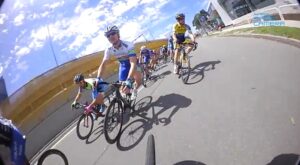 Still taken from 2014 Shimano Supercrit on-bike footage