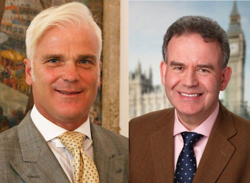Desmond Swayne MP and Dr Julian Lewis MP (Wikimedia Creative Commons:The Climate Coalition (UK) Flickr)