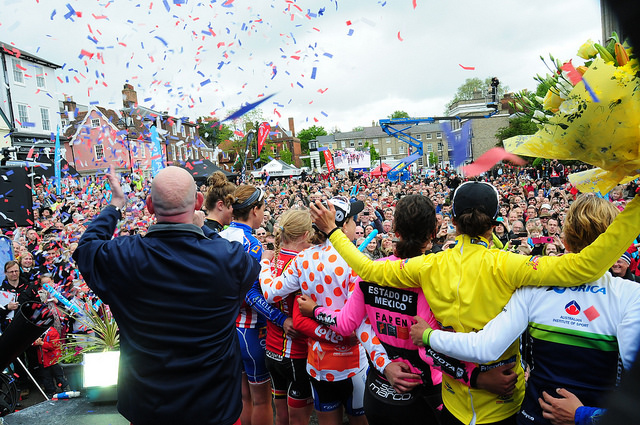 Friend’s Life Women’s Tour 2014 final podium pic credit SweetSpot)