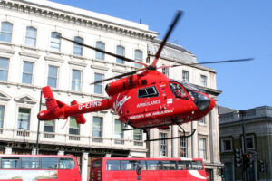London Air Ambulance helicopter (CC BY-NC-ND 2.0 by Stewart Macfarlane:Flickr)