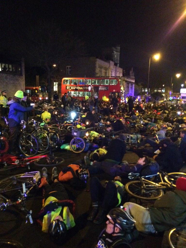 Die-in for Akis Kollaros (©Tom Kearney)