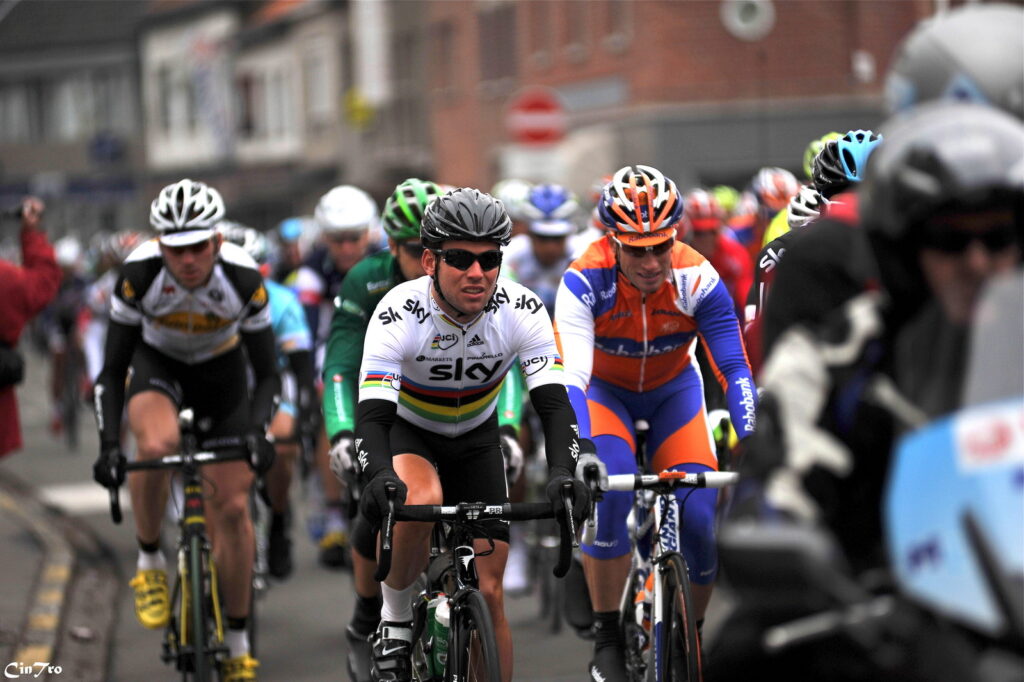 Kuurne Brussel Kuurne is one of the races that may be disrupted by the increased threat level. Here’s Cav in the 2012 edition (CC BY-NC 2.0 Cindy:Flickr)