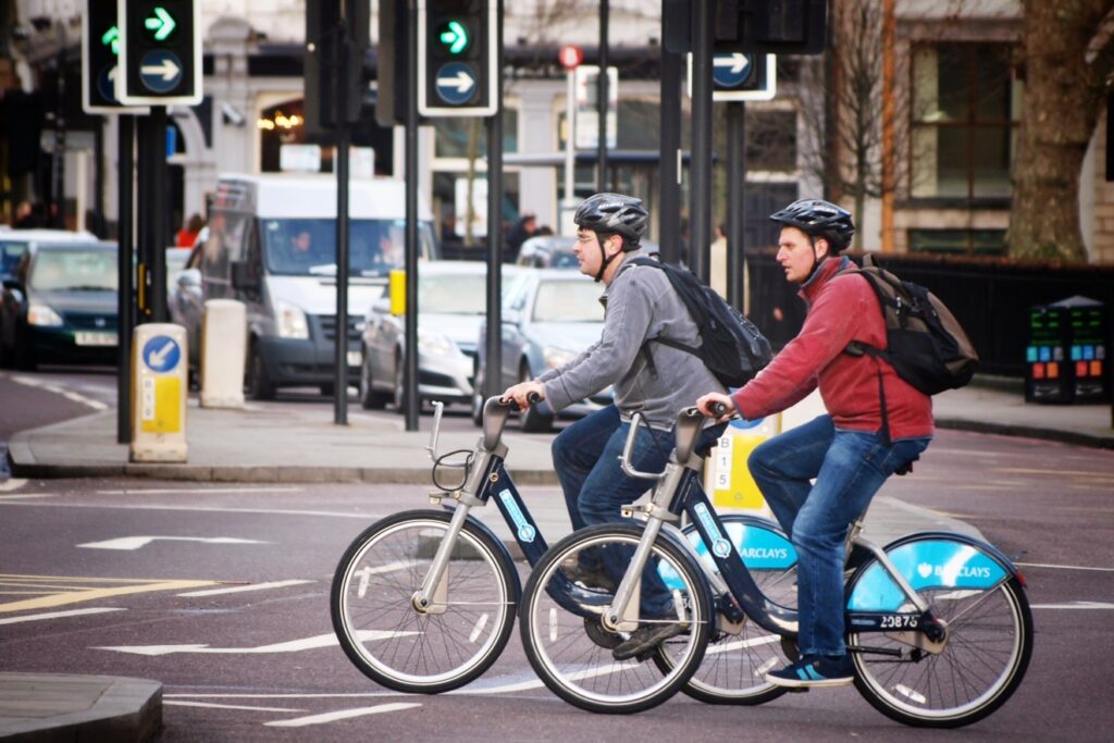 London Cycle Hire Scheme users (copyright Simon MacMichael)