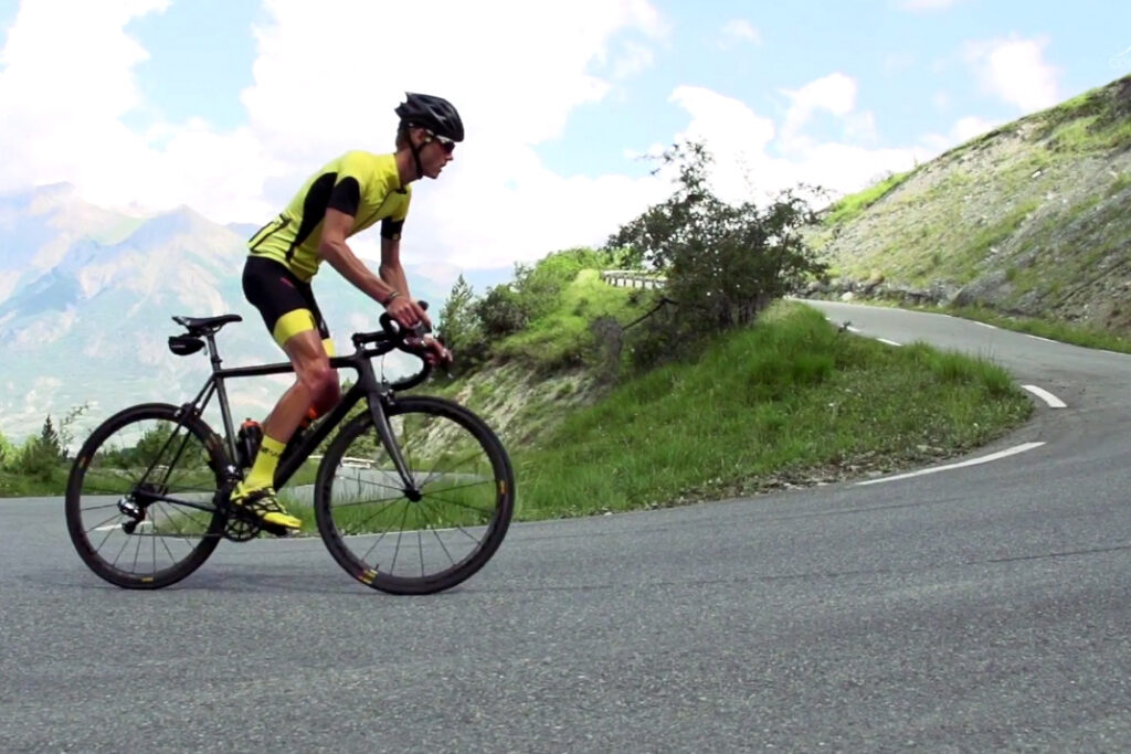 Mike Cotty climbs the Col de Bonette