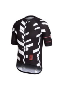 Pro Team Short Sleeve Jersey Black White Print Angle