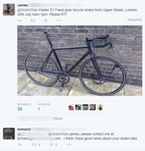 Stolen Parlee Tweet