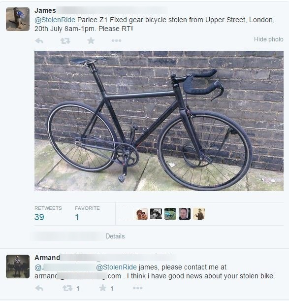 Stolen Parlee Tweet