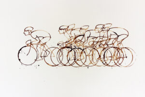 Coffee Peloton at the Spin London urban cycle show