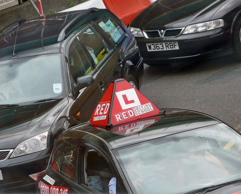 Learner driver – pic credit David J Morgan, Flickr Creative Commons