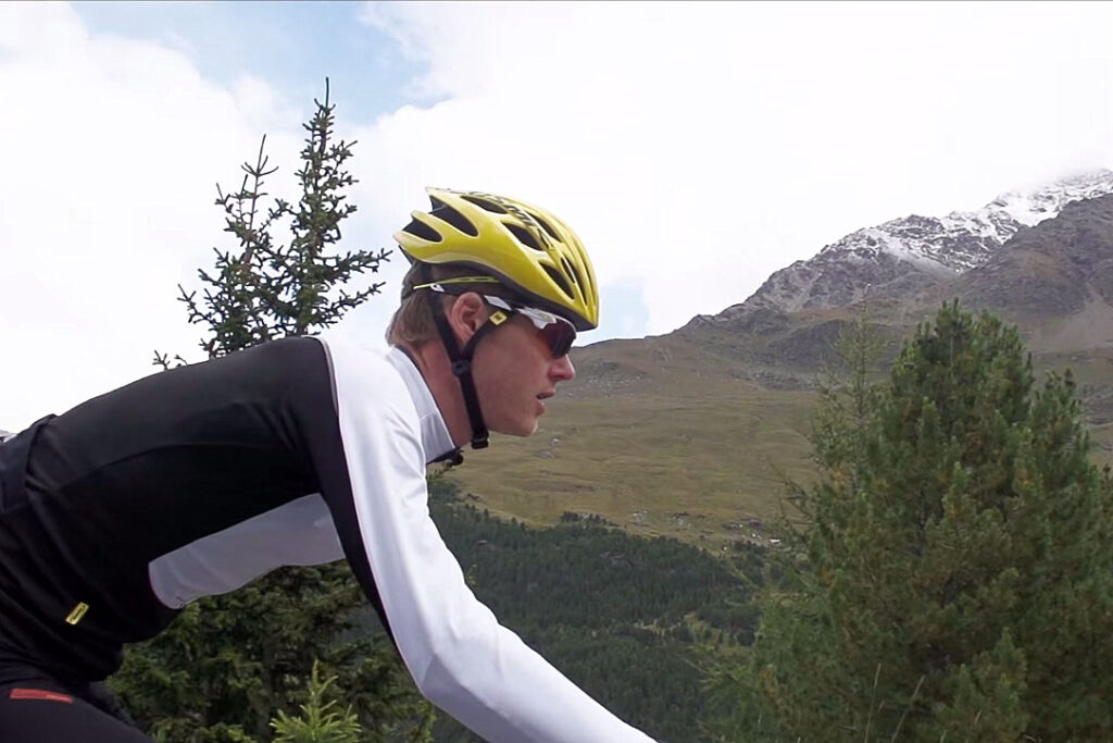 Mike Cotty on the Passo Gavia