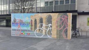 Southampton cycling mural (source My Journey Hampshire on Twitter)