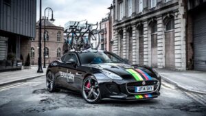 Team Sky Jaguar F-Type rainbow bands (picture Teamsky.com)