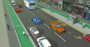 Wilmslow Road bus stop bypass