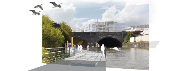 Bristol Temple Quarter Harbour Greenway impression