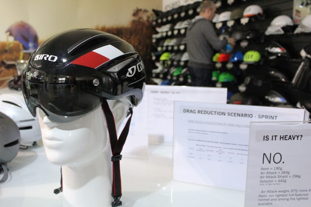Giro Air Attack helmet with signs