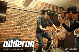 The Widerun virtual reality cycle trainer