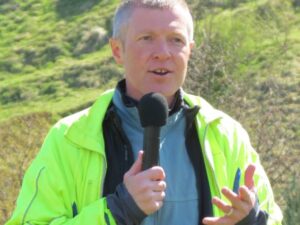 Willie Rennie addresses Pedal On Parliament 2015 (picture credit Chris Hill, cropped)