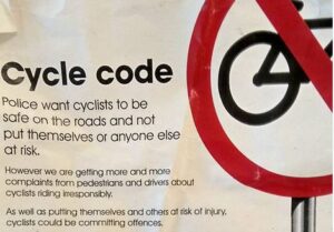 Avon and Somerset Constabulary Cycle Code excerpt (posted to Twitter by Boneshaker Magazine)