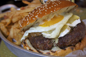 Burger and Fries (licensed CC BY SA 2.0 on Flickr by Marc Flores)