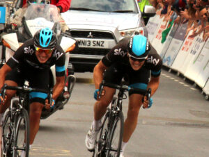 Peter Kennaugh and Ben Swift fight for victory (CC BY-NC-ND 2.0 www.flickr.com/photos/sumofmarc:)